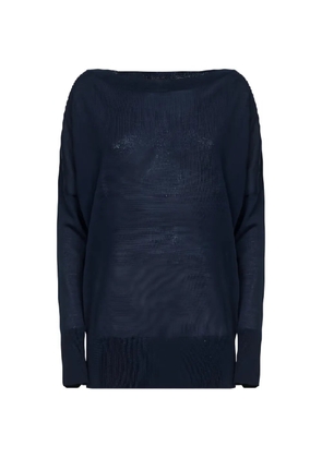 P.A.R.O.S.H. boat-neck long-sleeve sweater - Blue