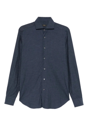 Barba button-fastening shirt - Blue