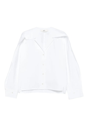 Séfr arc-collar shirt - White