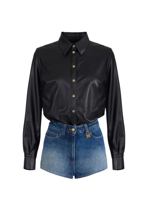 Elisabetta Franchi denim playsuit - Black