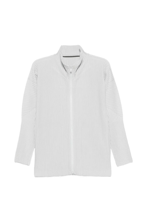 Homme Plissé Issey Miyake zip-up plissé jacket - Grey