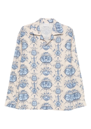 Drôle De Monsieur Patineur-print shirt - Neutrals