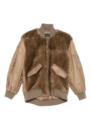 Blancha zip-up bomber jacket - Brown