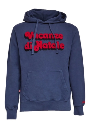 MC2 Saint Barth Tribeca letter-patch hoodie - Blue