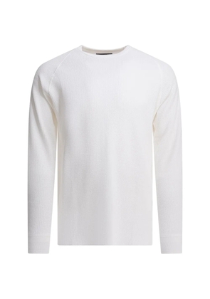 BEAMS PLUS long-sleeve waffle-texture T-shirt - White