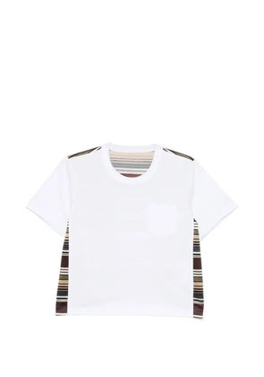 sacai striped T-shirt - White