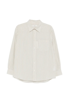 DUNST striped pocket shirt - Neutrals