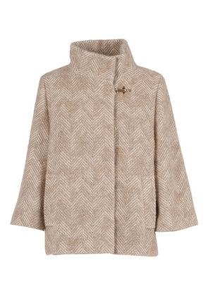 Fay hook herringbone jacket - Neutrals