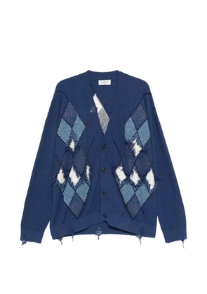 Laneus long-sleeve cardigan - Blue