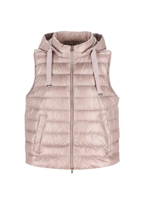 Herno hooded puffer gillet - Pink