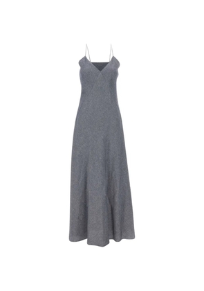 Eleventy V-neck strap maxi dress - Grey
