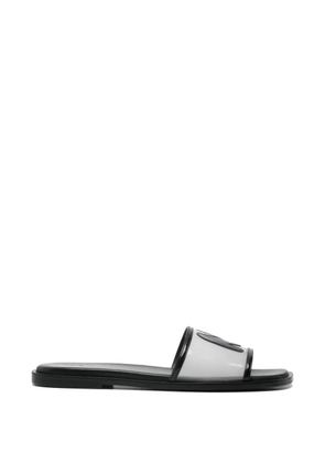 MSGM logo mules - White