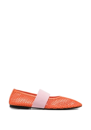 MSGM net strap ballet flats - Orange