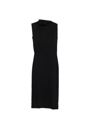 Soeur Gemma draped sleeveless midi dress - Black