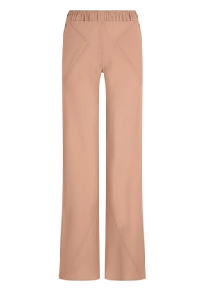 Giorgio Armani mulberry-silk palazzo pants - Pink