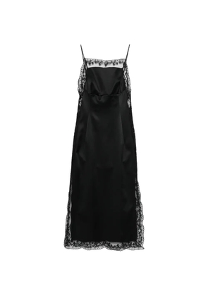 Ermanno Scervino lace-trim midi dress - Black