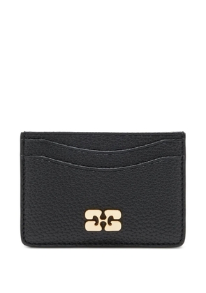 GANNI Bou logo card holder - Black