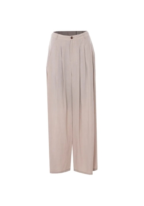 Eleh pleated wide leg trousers - Neutrals
