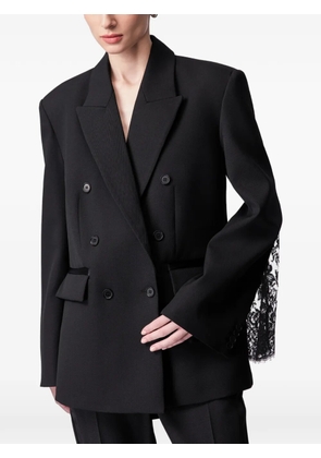 ARTICLE TEN lace-detail blazer - Black