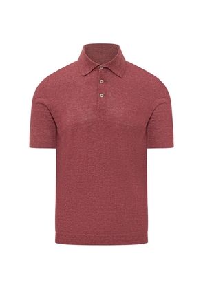 Brunello Cucinelli buttoned polo shirt - Red