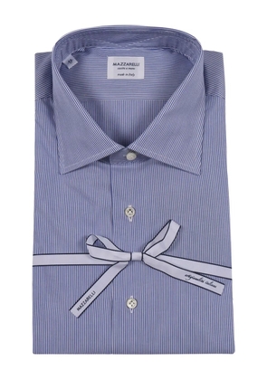 Mazzarelli striped cotton shirt - Blue