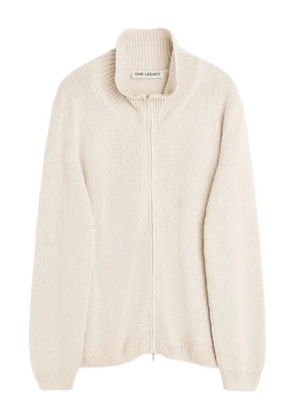 OUR LEGACY stand-collar zip-up cardigan - Neutrals