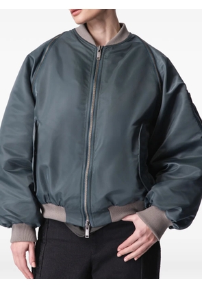 ARTICLE TEN shearling-panel bomber jacket - Blue