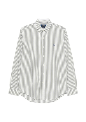 Polo Ralph Lauren striped-pattern logo-embroidery shirt - White