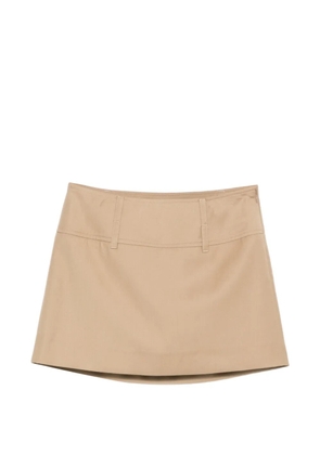 DUNST belt loops fitted skirt - Neutrals
