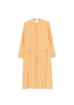 Erika Cavallini pocket single-breasted coat - Orange