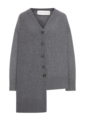 Niccolò Pasqualetti asymmetric cashmere cardigan - Grey