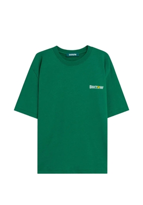 BARROW round neck graphic T-shirt - Green