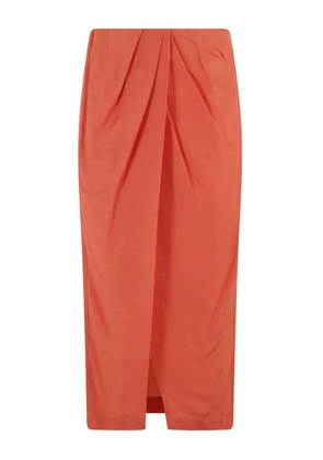 Tela draped skirt - Orange