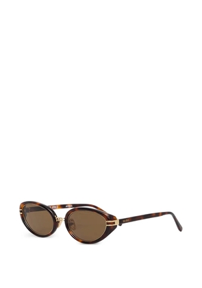 The Attico round-shape sunglasses - Brown