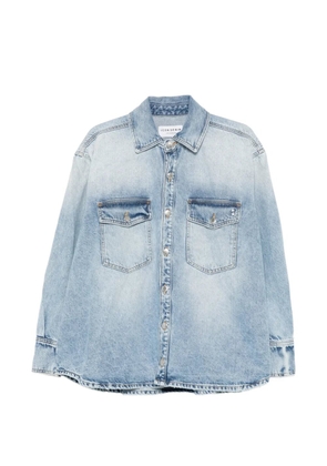 ICON DENIM chest-pockets button-fastening shirt - Blue