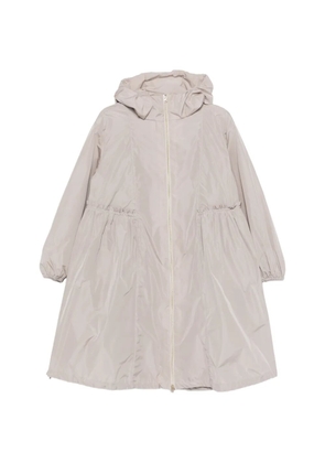 Herno hooded zip coat - Neutrals