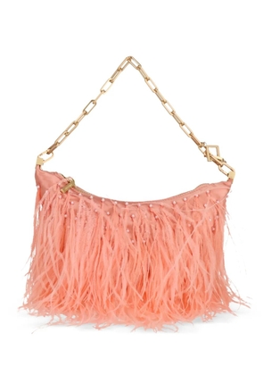 Cult Gaia Gia feather chain shoulder bag - Pink