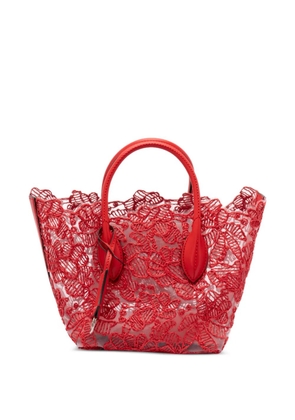 Ermanno Scervino floral-appliqué shoulder bag - Red