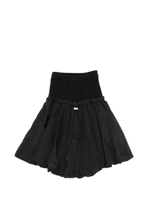 The Attico ruffled mini skirt - Black