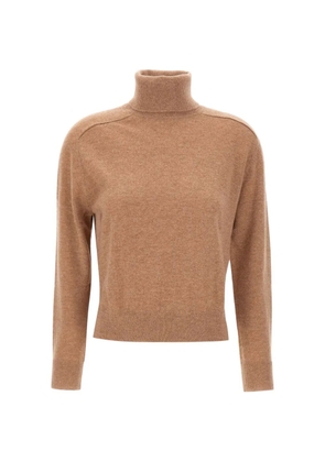 Not Shy ribbed turtleneck sweater - Brown
