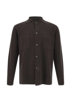 Filippo De Laurentiis patch-pocket shirt - Brown