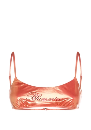 Blumarine adjustable-strap bikini top - Orange
