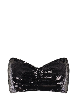 Simone Rocha sequined strapless top - Black