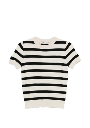 'S Max Mara striped short-sleeve sweater - Neutrals
