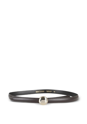 Semicouture leather belt - Brown