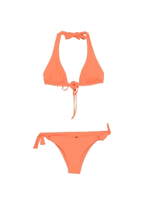 Fisico crochet bow beachwear - Orange
