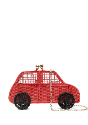 SERPUI Cinquecento woven car clutch bag - Red
