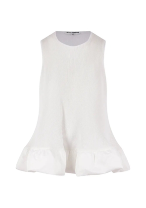 Melitta Baumeister sleeveless pleated blouse - White