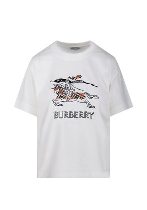 Burberry logo-print graphic T-shirt - White