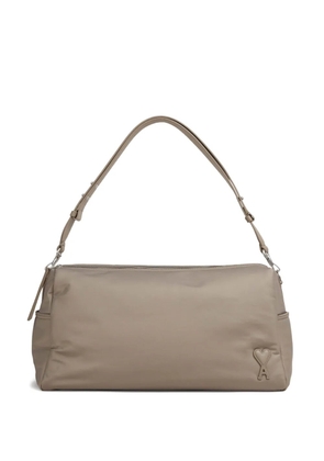 AMI Paris Marcel logo-detail shoulder bag - Neutrals